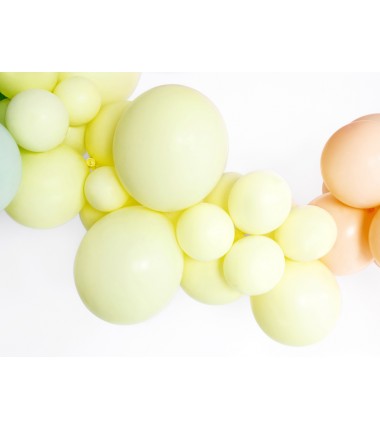 Balony Strong 12 cm jasnożółte Pastel Light Yellow - 100 sztuk