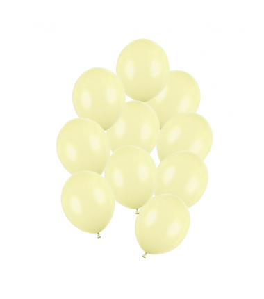 Balony Strong 23 cm jasnożółte Pastel Light Yellow - 10 sztuk