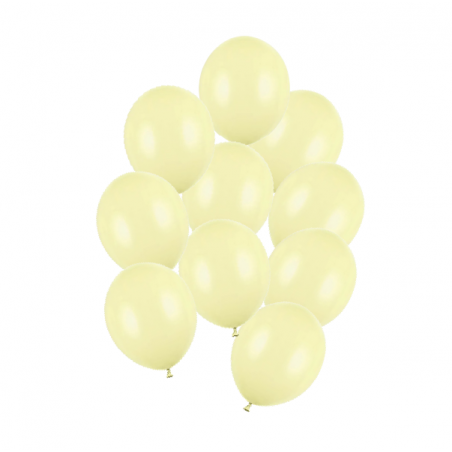 Balony Strong 23 cm jasnożółte Pastel Light Yellow - 10 sztuk