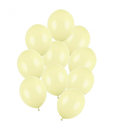 Balony Strong 30 cm jasnożółte Pastel Light Yellow - 10 sztuk