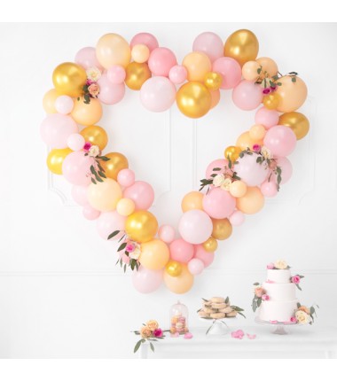 Balony Strong 23 cm brzoskwiniowe Pastel Light Peach - 100 sztuk