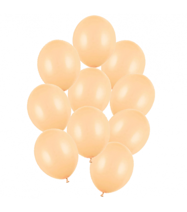 Balony Strong 30 cm brzoskwiniowe Pastel Light Peach - 10 sztuk