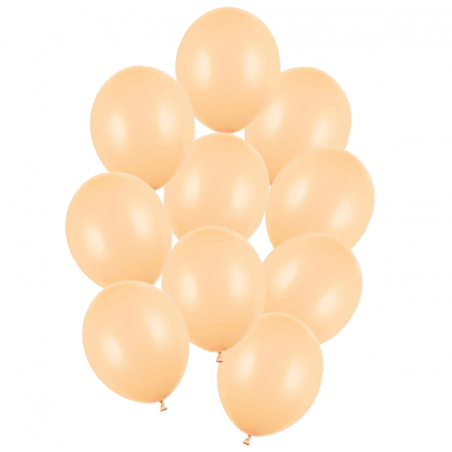 Balony Strong 30 cm brzoskwiniowe Pastel Light Peach - 10 sztuk