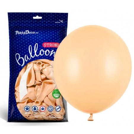 Balony Strong 43 cm brzoskwiniowe Pastel Light Peach - 25 sztuk