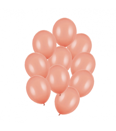 Balony Strong 23 cm ciemne brzoskwiniowe Pastel Peach - 10 sztuk