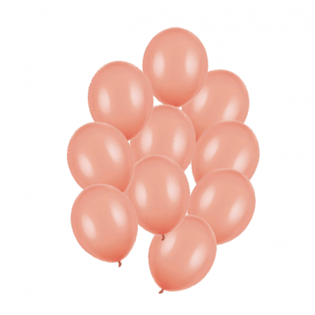Balony Strong 23 cm ciemne brzoskwiniowe Pastel Peach - 10 sztuk