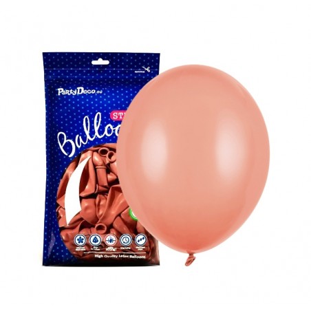 Balony Strong 23 cm ciemne brzoskwiniowe Pastel Peach - 100 sztuk