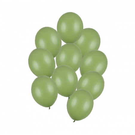 Balony Strong 23 cm oliwkowe Pastel Rosemary Green - 10 sztuk