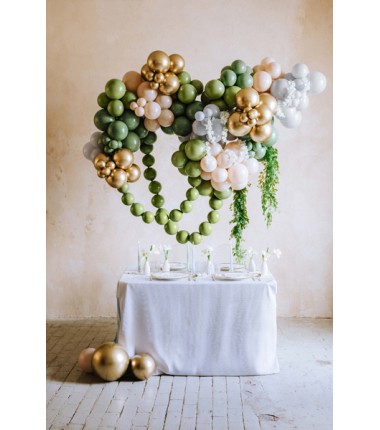 Balony Strong 23 cm oliwkowe Pastel Rosemary Green 100 sztuk