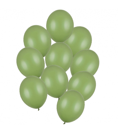 Balony Strong 30 cm oliwkowe Pastel Rosemary Green - 10 sztuk