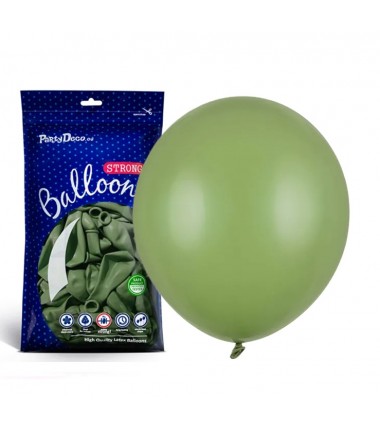 Balony Strong 43 cm oliwkowe Pastel Rosemary Green - 25 sztuk
