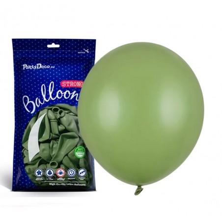 Balony Strong 43 cm oliwkowe Pastel Rosemary Green - 25 sztuk