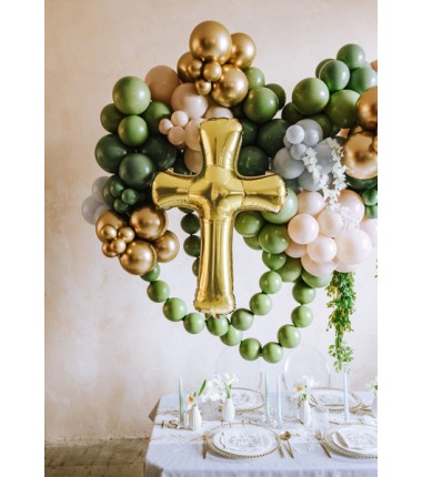 Balon Strong okrągły 1 m - Pastel Rosemary Green - oliwkowy