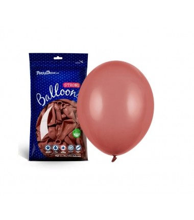 Balony Strong 12 cm burgundowy Pastel Burgundy - 100 sztuk