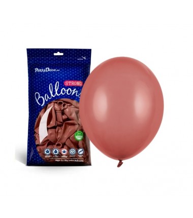 Balony Strong 23 cm burgundowy Pastel Burgundy - 100 sztuk