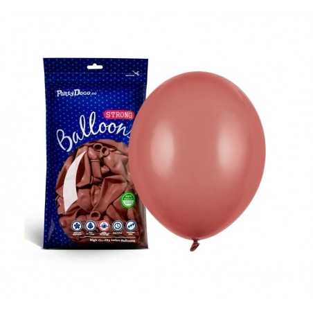 Balony Strong 23 cm burgundowy Pastel Burgundy - 100 sztuk
