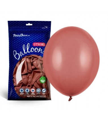 Balony Strong 30 cm burgundowy Pastel Burgundy - 100 sztuk