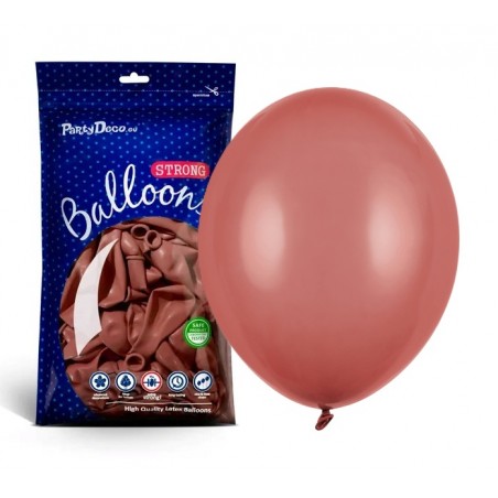 Balony Strong 30 cm burgundowy Pastel Burgundy - 100 sztuk