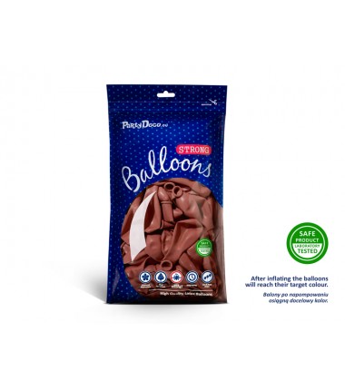 Balony Strong 23 cm burgundowy Pastel Burgundy - 100 sztuk