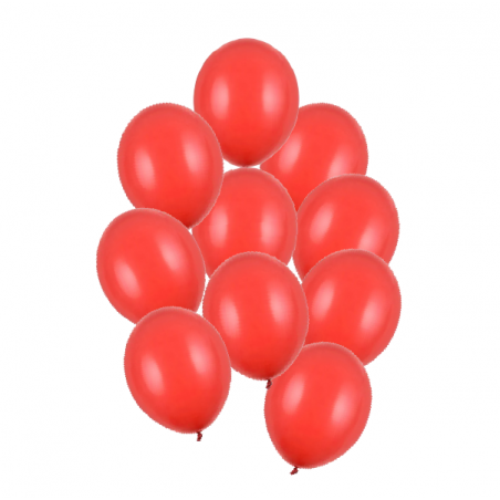 Balony Strong 23 cm makowe, czerwone Pastel Poppy Red - 10 sztuk