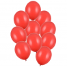 Balony Strong 30 cm makowe czerwone Pastel Poppy Red - 10 sztuk