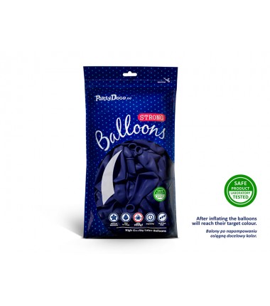 Balony Strong 12 cm ciemnoniebieskie Pastel Royal Blue - 100 sztuk