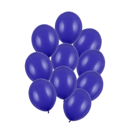Balony Strong 23 cm ciemnoniebieskie Pastel Royal Blue - 10 sztuk