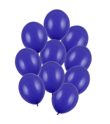 Balony Strong 30 cm ciemnoniebieskie Pastel Royal Blue - 10 sztuk