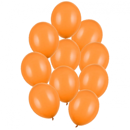 Balony Strong 30 cm mandarynkowe Pastel Mand. Orange - 10 sztuk