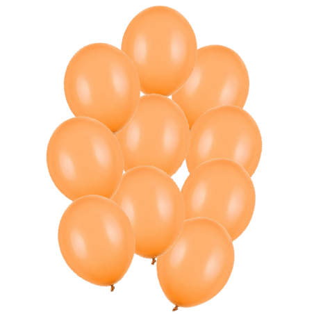 Balony Strong 30 cm pomarańczowe Pastel Brt. Orange - 10 sztuk