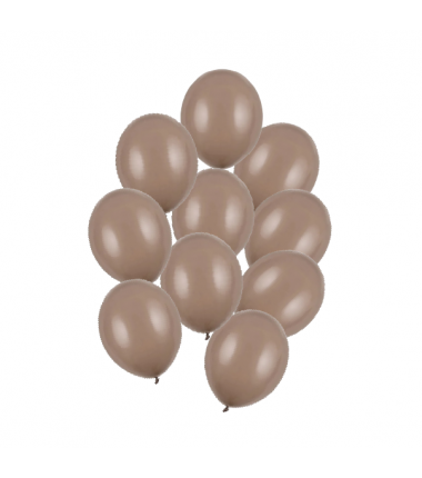 Balony Strong 23 cm kawowe Pastel Cappuccino - 10 sztuk