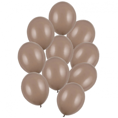 Balony Strong 30 cm kawowe Pastel Cappuccino - 10 sztuk