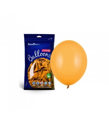 Balony Strong 12 cm ciemne miodowe Pastel Honey - 100 sztuk