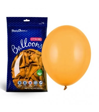 Balony Strong 30 cm ciemne miodowe Pastel Honey - 100 sztuk
