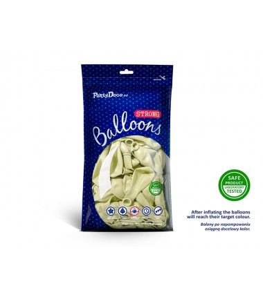 Balony Strong 12 cm kremowe Pastel Light Cream - 100 sztuk