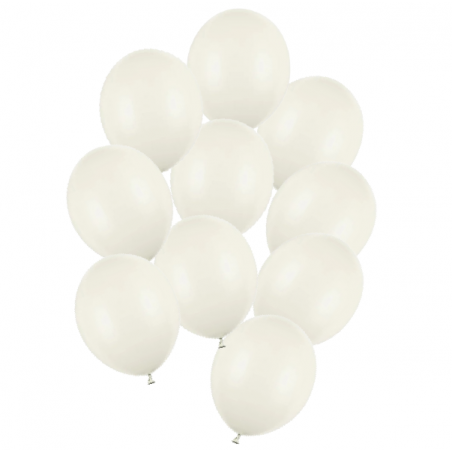 Balony Strong 30 cm kremowe Pastel Light Cream - 10 sztuk