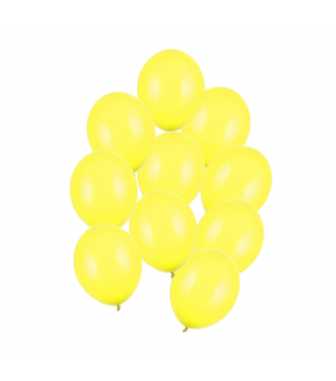 Balony Strong 23 cm cytrynowe Pastel Lemon Zest - 10 sztuk