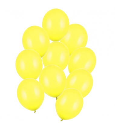 Balony Strong 30 cm cytrynowe Pastel Lemon Zest - 10 sztuk