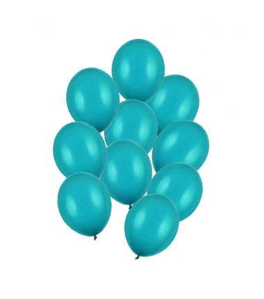 Balony Strong 23 cm niebieska laguna Pastel Lagoon Blue - 10 sztuk