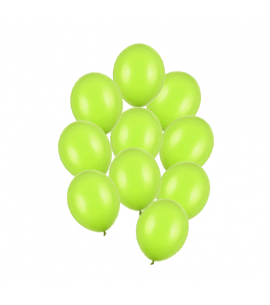 Balony Strong 23 cm limonkowe Pastel Lime Green - 10 sztuk