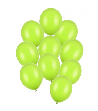 Balony Strong 30 cm limonkowe Pastel Lime Green - 10 sztuk