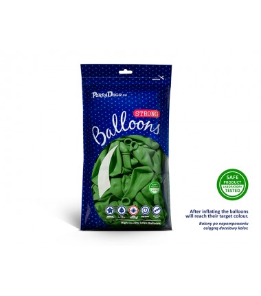 Balony Strong 12 cm jasnozielone Pastel Bright Green - 100 sztuk