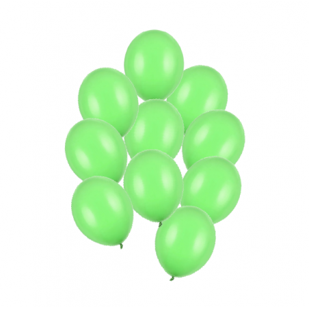 Balony Strong 23 cm jasnozielone Pastel Bright Green - 10 sztuk