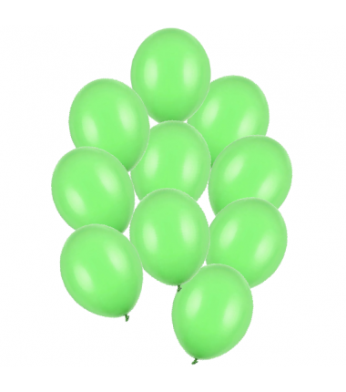 Balony Strong 30 cm jasnozielone Pastel Bright Green - 10 sztuk