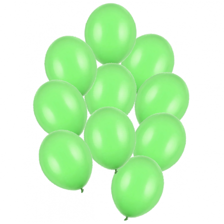 Balony Strong 30 cm jasnozielone Pastel Bright Green - 10 sztuk