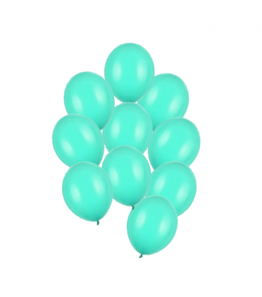 Balony Strong 23 cm miętowo-zielone Pastel Mint Green - 10 sztuk