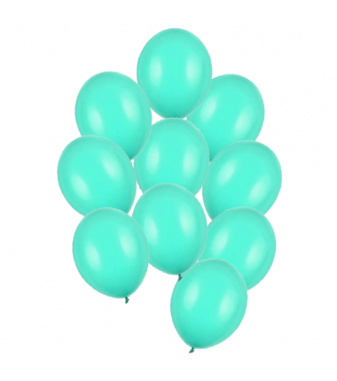 Balony Strong 30 cm miętowo-zielone Pastel Mint Green - 10 sztuk