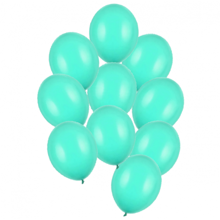 Balony Strong 30 cm miętowo-zielone Pastel Mint Green - 10 sztuk