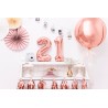 Balon foliowy Cyfra 2 - 35 cm - Różowo Złoty