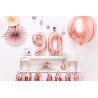Balon foliowy Cyfra 9 - 35 cm - Różowo Złoty
